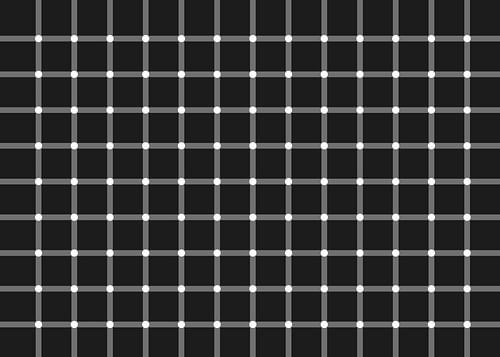 Optical illusion - Hermann grid
