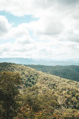 Beautiful views over mountains in Australia
