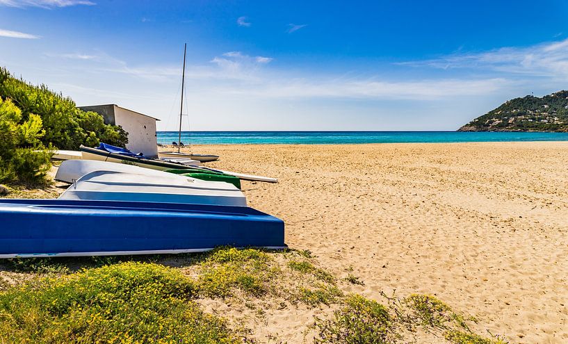Sand beach in Canyamel, coastline Mallorca island, Spain Mediterranean Sea by Alex Winter