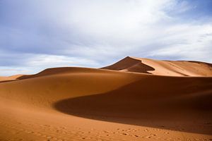 Désert du Sahara au lever du soleil