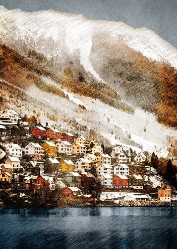 Noorwegen Odda landschap #Noorwegen