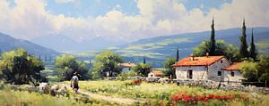Peindre l'Albanie sur Peinture Abstraite