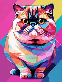 Exotic Shorthair Pop Art 2