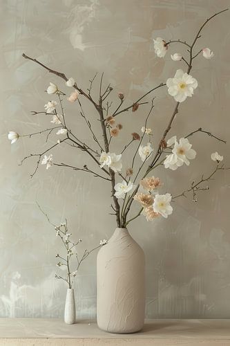 Minimalistische stillevenfotografie Japandi stijl