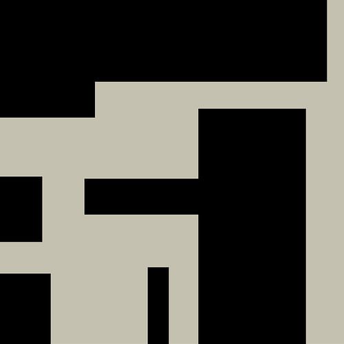 Zwarte Minimalistische Geometrische Abstracte Vormen op Wit nr. 1