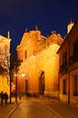 Oude stad, schemering, kerk, straat, Salamanca, Spanje, Europa van Torsten Krüger thumbnail