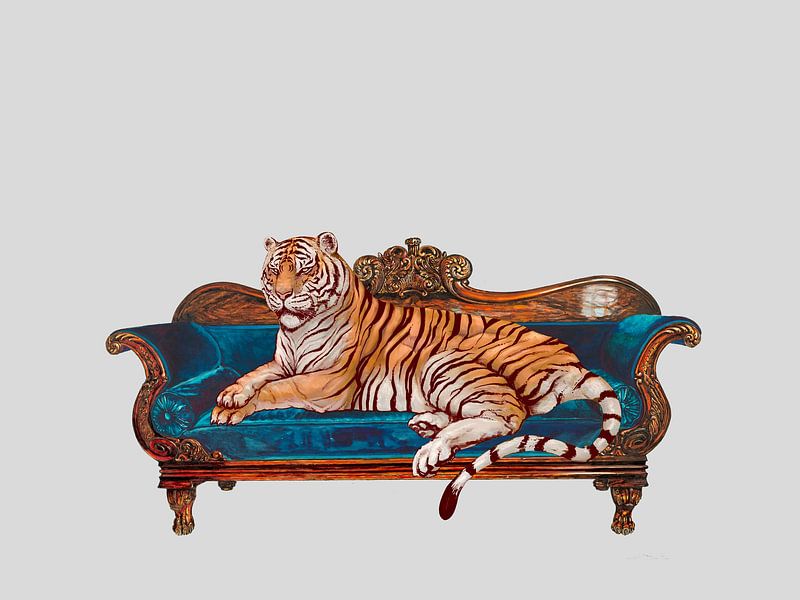 Tiger im Haus von Mad Dog Art