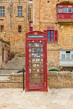 Magical Malta phone box, Valletta by Marielle Leenders