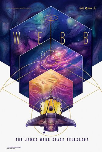 James Webb Weltraumteleskop Poster