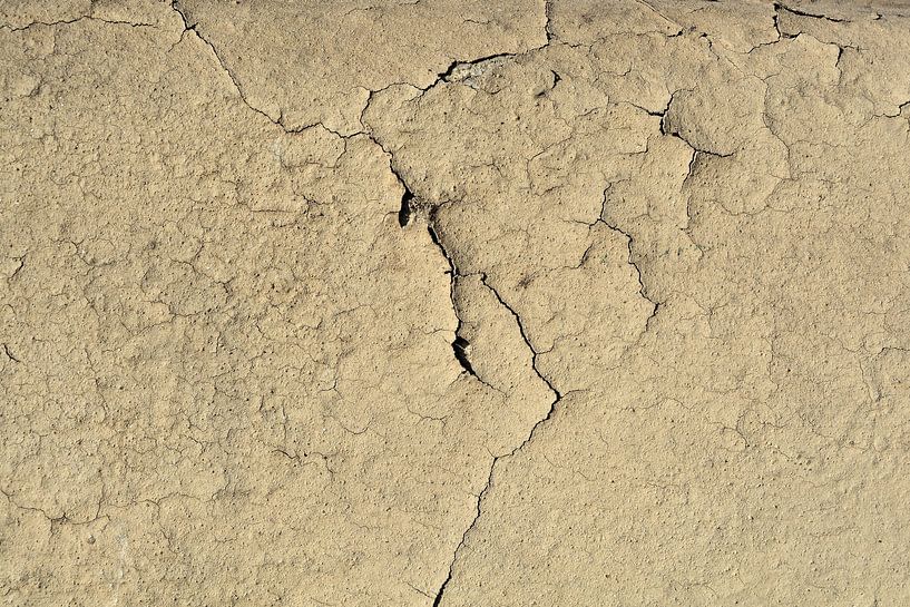 peeling paint on a dilapidated facade by Heiko Kueverling