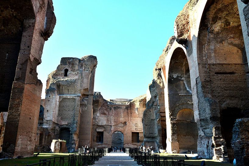 The majestic Baths of Caracalla by Frank Photos