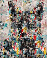 Portret van een vos - Abstract