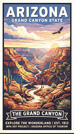 Arizona, Grand Canyon, USA by Vlindertuin-Art