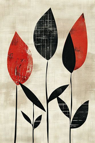 Œuvre d'art abstraite moderne