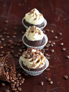 Chocolade en koffie cupcakes 11331803 van BeeldigBeeld Food & Lifestyle