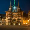 Rathaus Wernigerode bei Nacht von t.ART