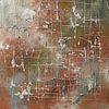 Origineel Abstract schilderij  in vintage kleuren (Arte Provera) van STUDIO ARTSY