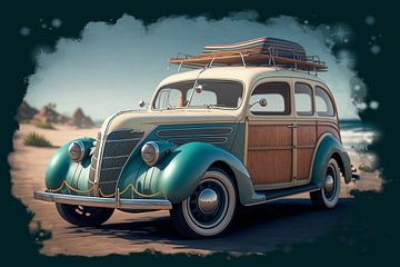 Oldtimer ready for a holiday van Carla van Zomeren