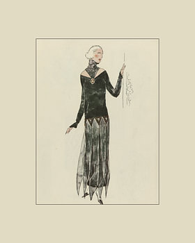 Klassische Schönheit | Art Deco Fashion Print | Historische Drucke | Herbsttrends