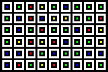 Nested | Center | 09x06 | N=02 | Random #03 | RGBY van Gerhard Haberern