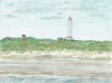 Phare de la mer du Nord sur Sandra Steinke