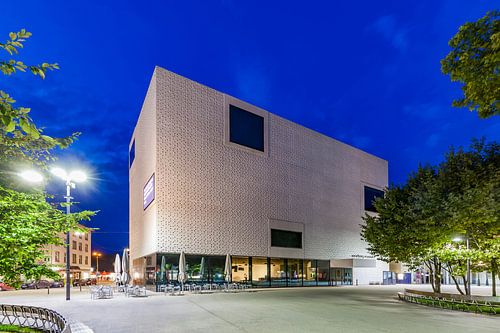 Vorarlberg museum in Bregenz 's avonds