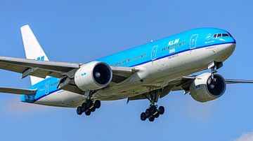 Avion de transport de passagers KLM Boeing 777-200.
