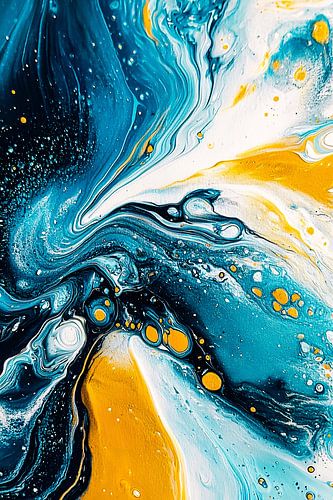 Art abstrait avec des couleurs
