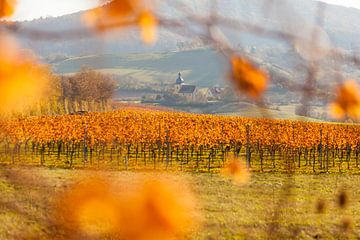 Church in Lower Franconia in autumn by Jan Schuler