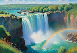 Niagarafälle Sonnige Landschaft