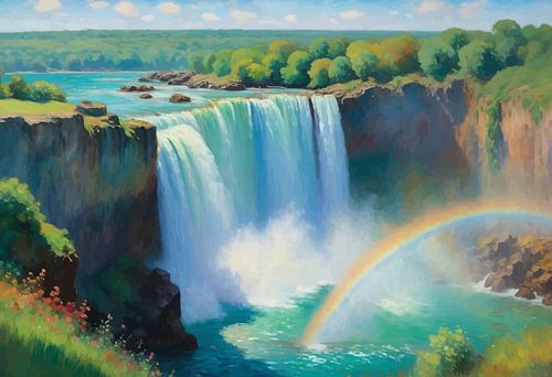 Niagara Falls Zonnig Landschap