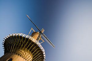 Mill against a clear blue sky