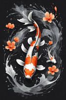 Koi Symphony: Harmony in Bloom