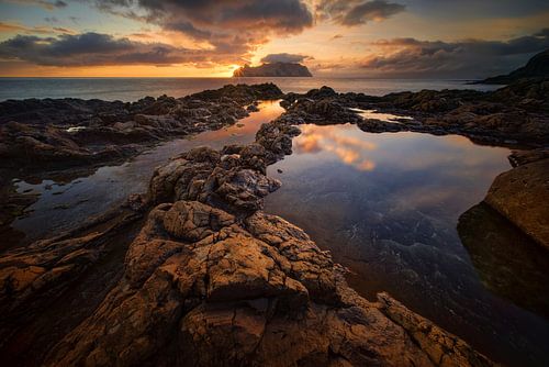 Mykines zonsondergang