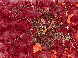 Karte von Elmshorn im stil 'Amber Autumn'