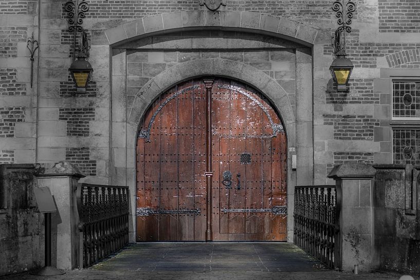The antique entrance gate of Heeswijk Castle by Sean Vos