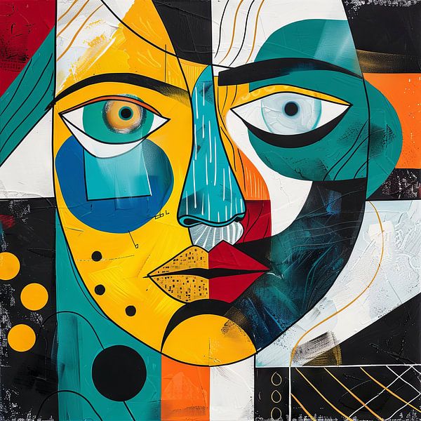 Abstract face by Poster Art Shop