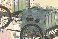 Wisteria van Kamisaka Sekka, 1909 van Gave Meesters thumbnail