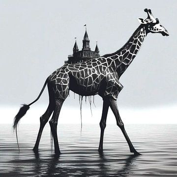 De giraffe en het kasteel van Quinta Mandala