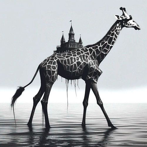 La girafe et le château