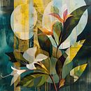 Colourful Abstract Flower Print by Vlindertuin-Art thumbnail