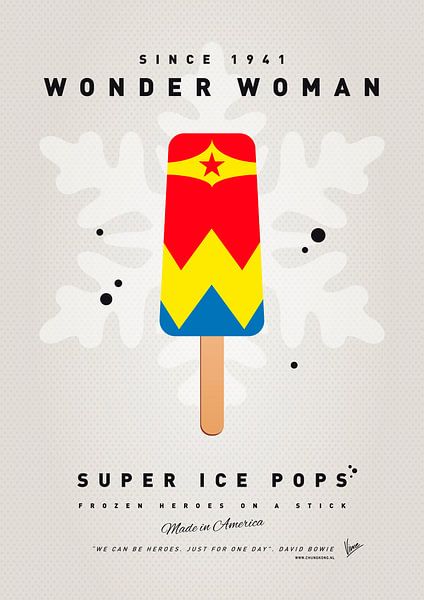 Mein SUPERHERO ICE POP - Wunderfrau von Chungkong Art