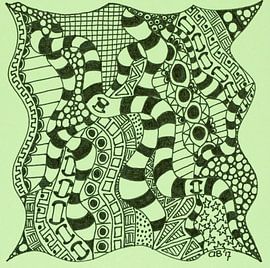 Zentangle Art by Anja  Bulté