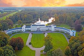 Aerial view of Soestdijk Palace at sunset in the Netherlands by Eye on You