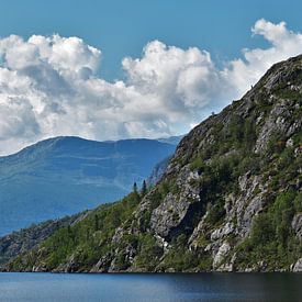 Die wolkigen norwegischen Fjorde von Naomi Elshoff