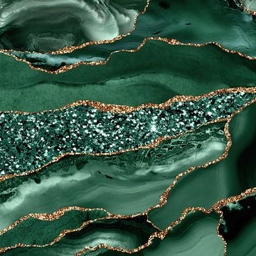 Agate Glitter Ocean Texture 16 by Aloke Design