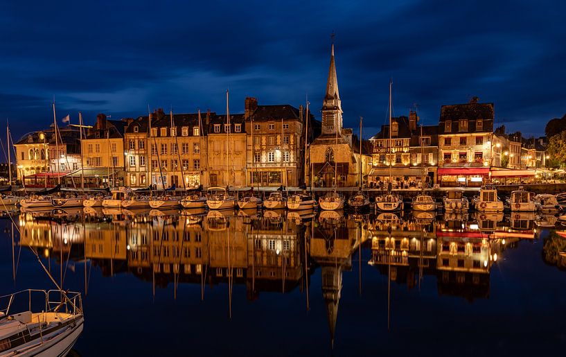 Avond in Honfleur, Frankrijk van Adelheid Smitt