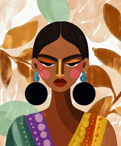 Une beauté puissante : la femme dans une tradition colorée