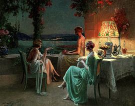 Delphin Enjolras,Three women on the terrace