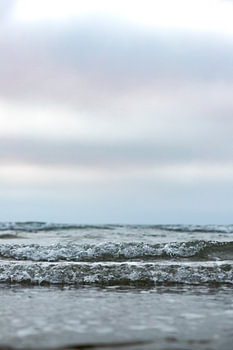 Vagues dans la mer